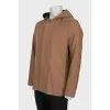Men's coat with a hood