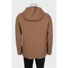 Men's coat with a hood