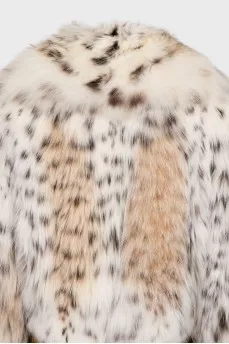 Short lynx fur coat