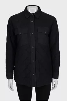Straight jacket with patch pockets
