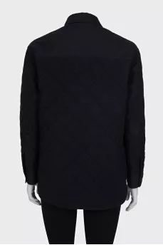 Straight jacket with patch pockets