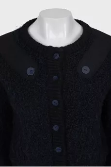 Blue cropped cardigan