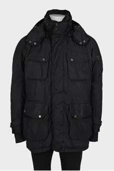 Men's down jacket with patch pockets