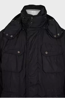 Men's down jacket with patch pockets