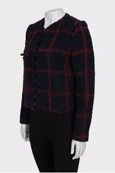 Tweed checkered jacket