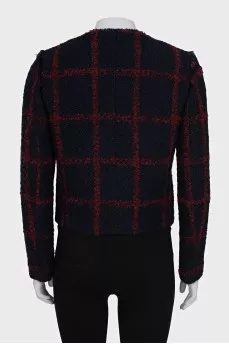 Tweed checkered jacket