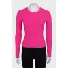 Pink ribbed jumper