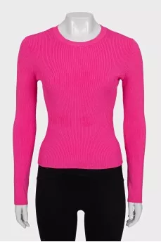 Pink ribbed jumper