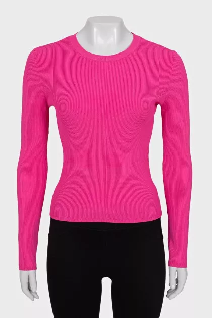 Pink ribbed jumper