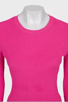 Pink ribbed jumper