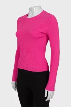 Pink ribbed jumper