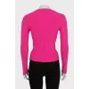 Pink ribbed jumper