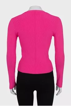 Pink ribbed jumper
