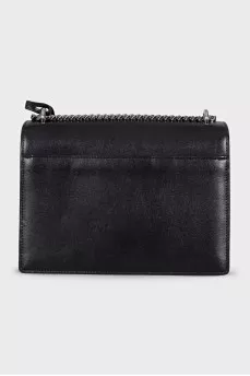 Sunset black leather bag