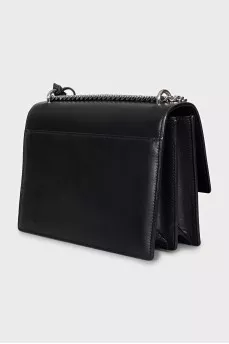 Sunset black leather bag