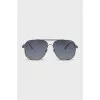 Gradient sunglasses with silver frames