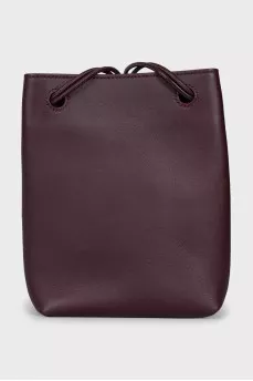 Pebble shoulder bag with tag