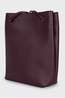 Pebble shoulder bag with tag