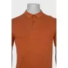 Men's straight polo shirt in orange