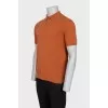 Men's straight polo shirt in orange