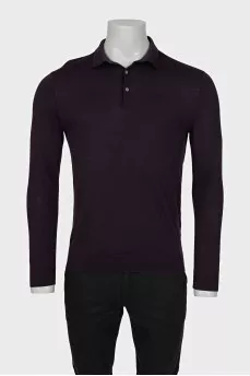 Men's wool jumper with buttons
