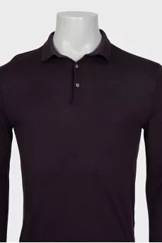 Men's wool jumper with buttons
