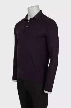 Men's wool jumper with buttons