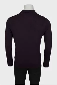 Men's wool jumper with buttons