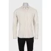 Men's straight pleated shirt