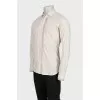 Men's straight pleated shirt