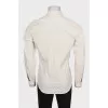 Men's straight pleated shirt
