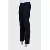 Men's wool, cashmere and silk trousers with creases