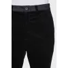 Men's black tapered trousers