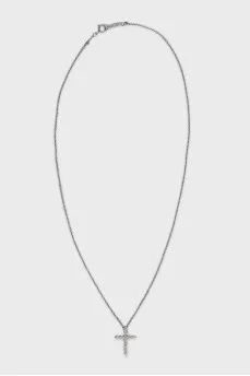 Pendant with diamonds on a platinum chain