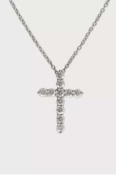 Pendant with diamonds on a platinum chain