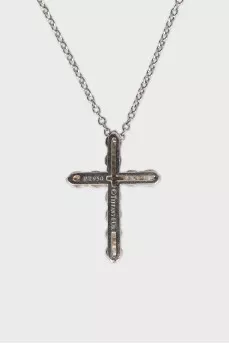 Pendant with diamonds on a platinum chain