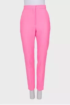 Pink suit with wool trousers
