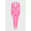 Pink suit with wool trousers