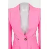 Pink suit with wool trousers