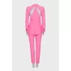 Pink suit with wool trousers
