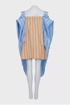 Платье в полоску кроя oversize