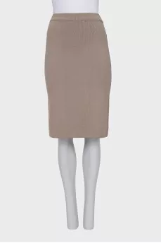 Brown bodycon skirt suit