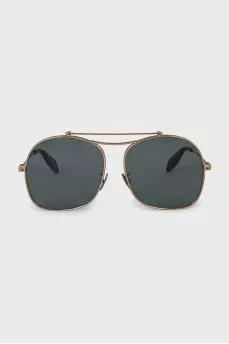 Gold sunglasses with black lenses