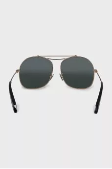 Gold sunglasses with black lenses