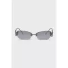 Oval frame with crystals