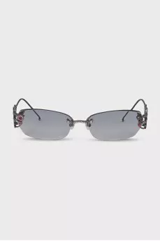 Oval frame with crystals