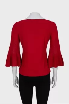 Red jumper with crystals