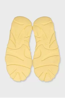 Men's leather boots with an accent sole