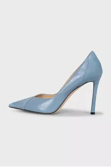 Blue combination pumps