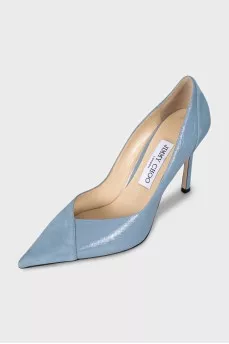 Blue combination pumps